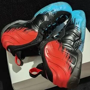 Nike | Shoes | Nike Foamposite Spiderman Size 95 Well Kept  display picture 1